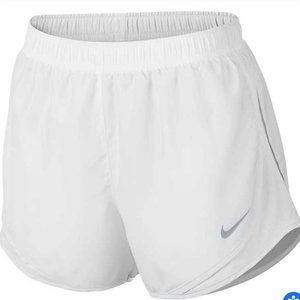 All White Nike Shorts